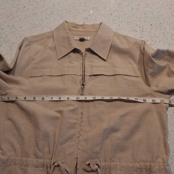Pendleton Women's Linen/cotton Blend  Tan Jacket Sz L - Picture 8 of 10